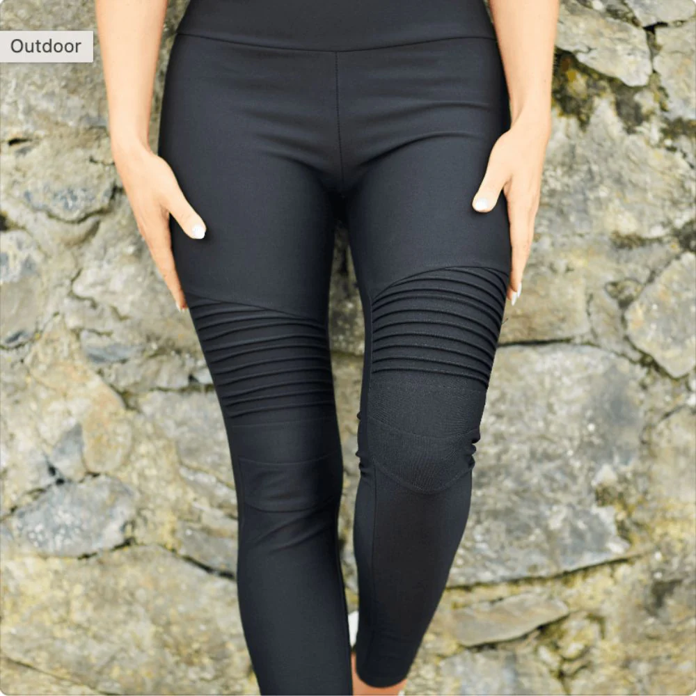 Jade Biker Spandex Legging (Black) - Image 6