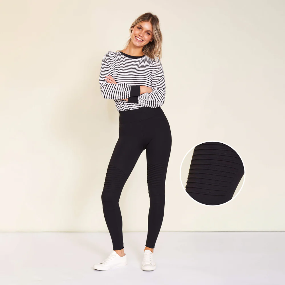 Jade Biker Spandex Legging (Black) - Image 9