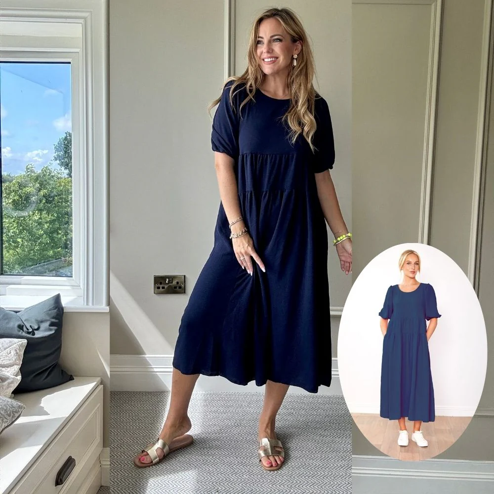 Jasmine Dress (Navy) - Image 2