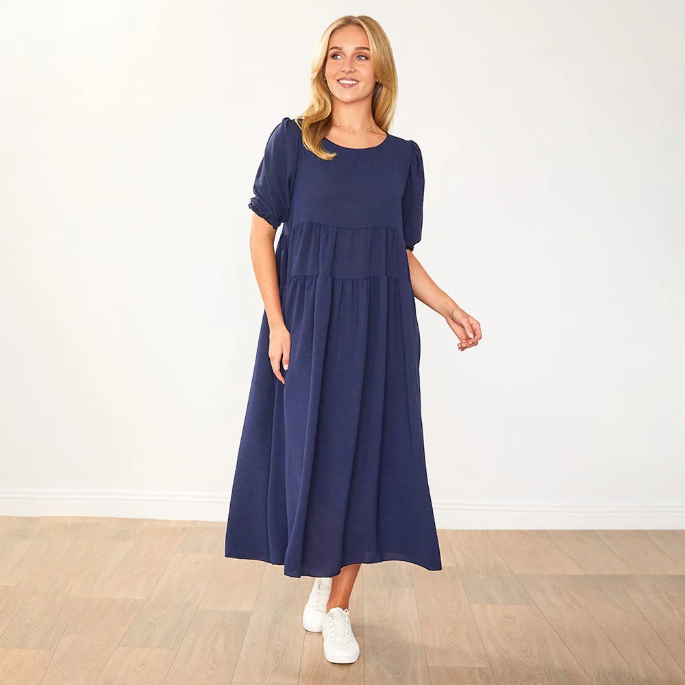 Jasmine Dress (Navy) - Image 5
