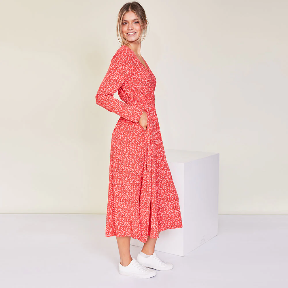 Jenna Dress (Red) - Image 3
