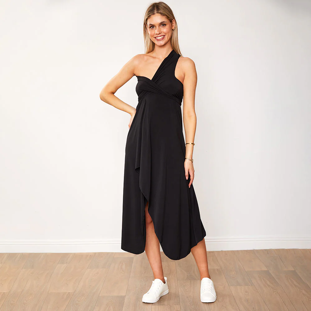 Jenna Multiway Dress (Black) - Image 10