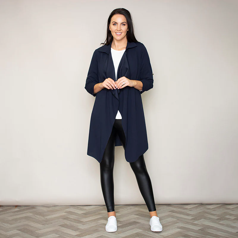 Jenny Waterfall Cardigan (Navy) - Image 3