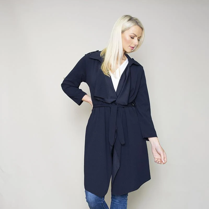 Jenny Waterfall Cardigan (Navy) - Image 7