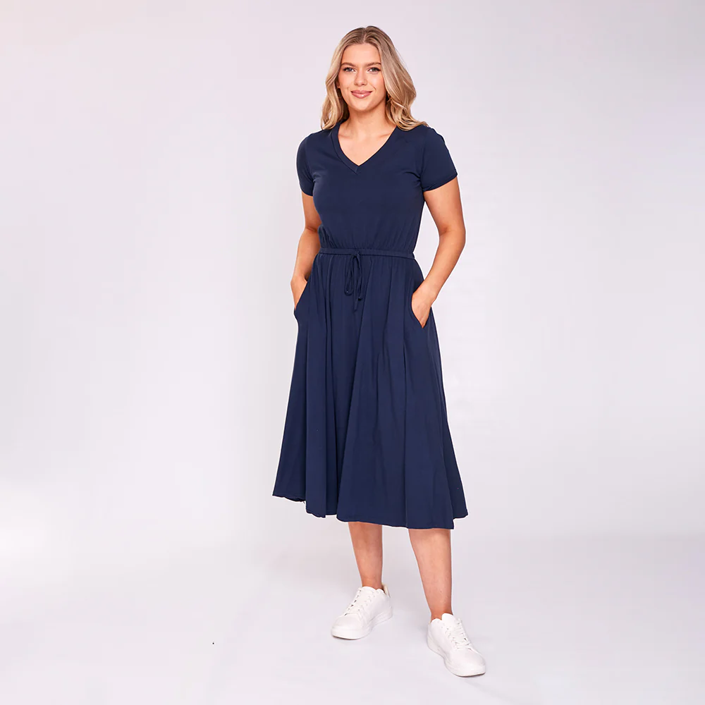 Jessica Dress (Navy) - Image 3