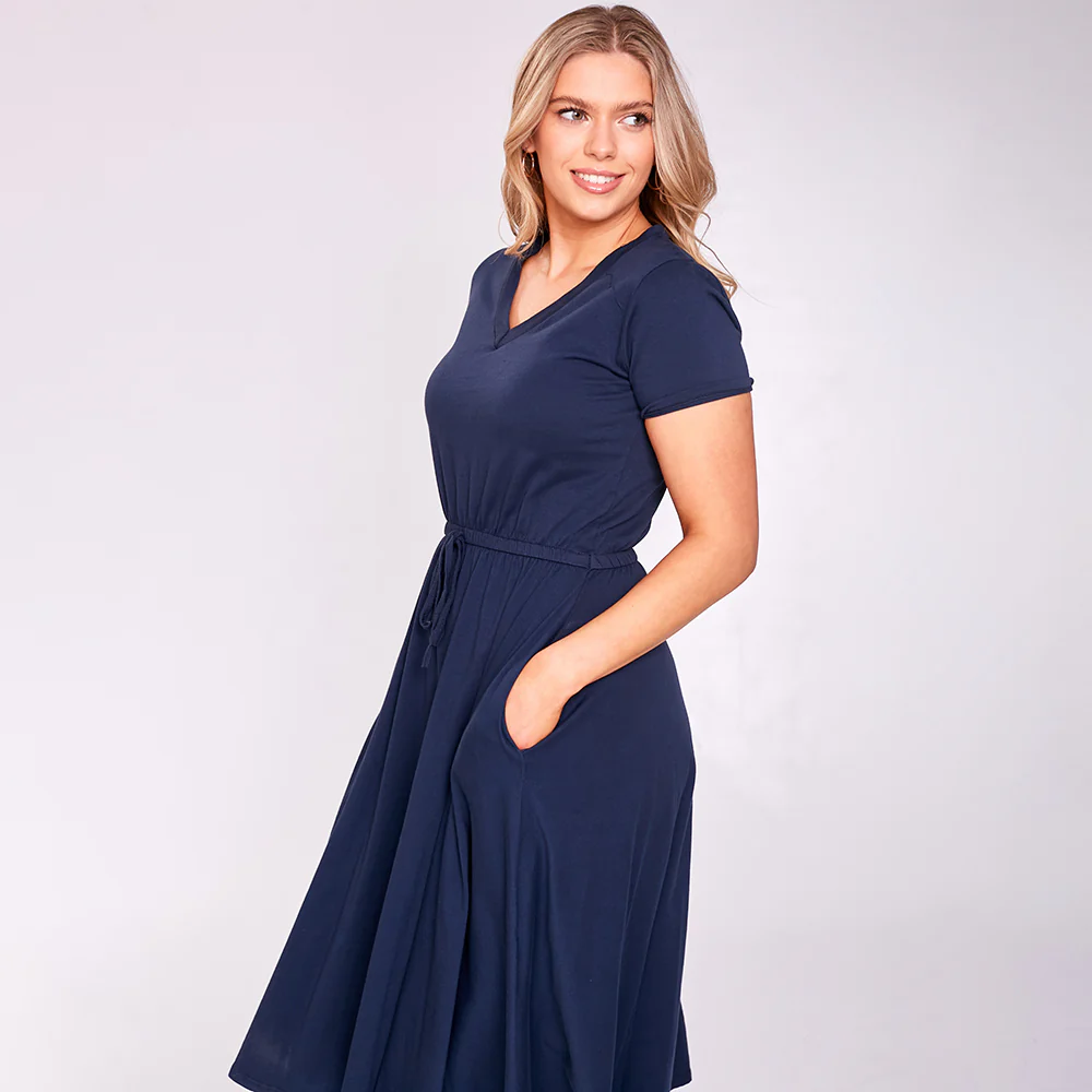 Jessica Dress (Navy) - Image 6