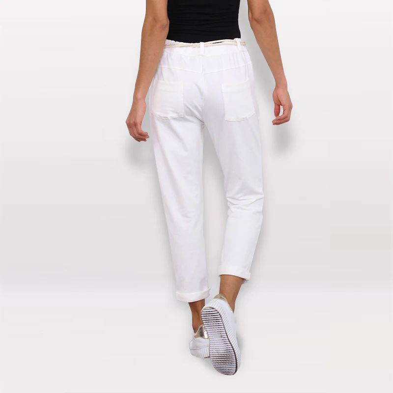 Jessica Jogger Trousers White - Image 3