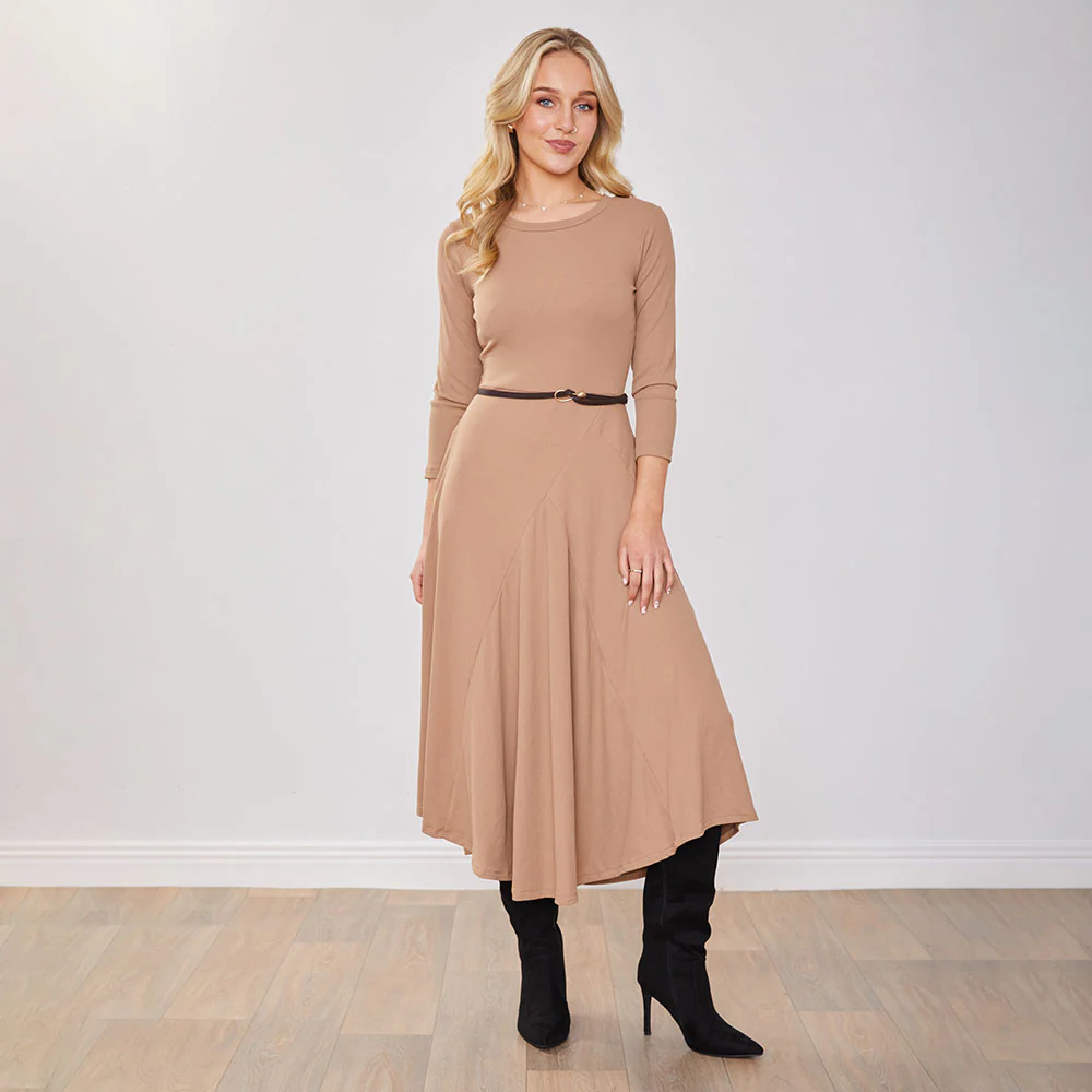 Jessie Dress (Tan) - Image 11