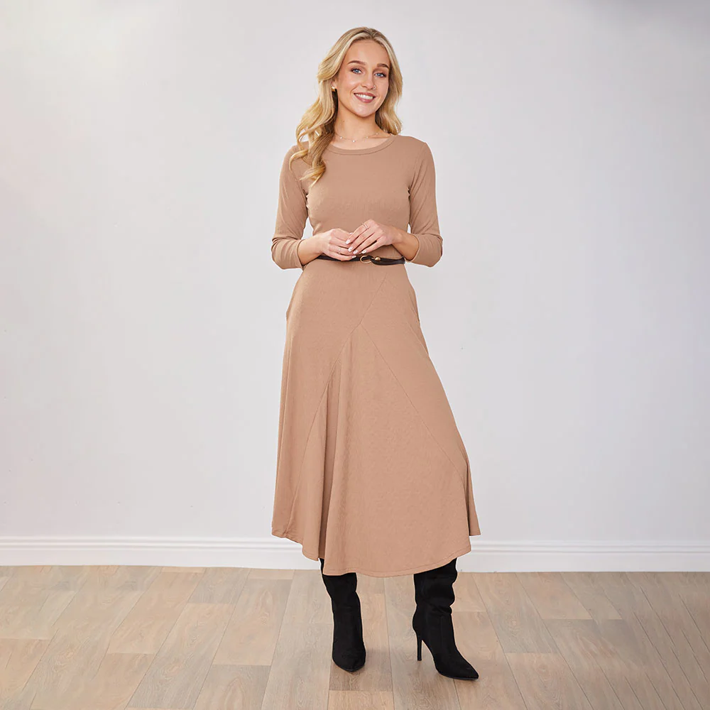 Jessie Dress (Tan) - Image 13