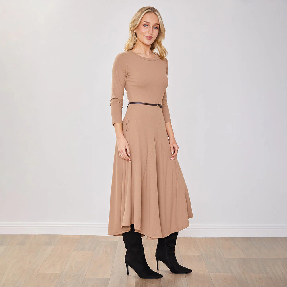 Jessie Dress (Tan) - Image 15