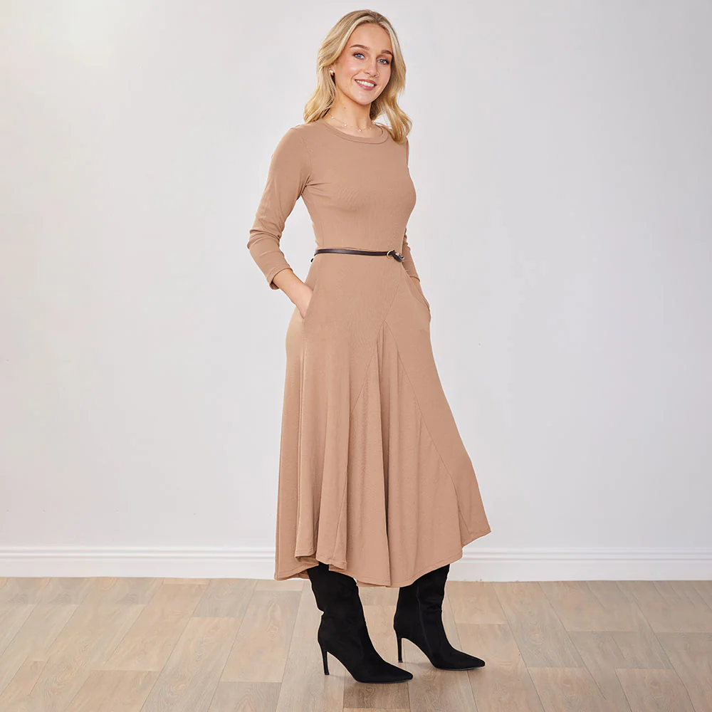 Jessie Dress (Tan) - Image 17