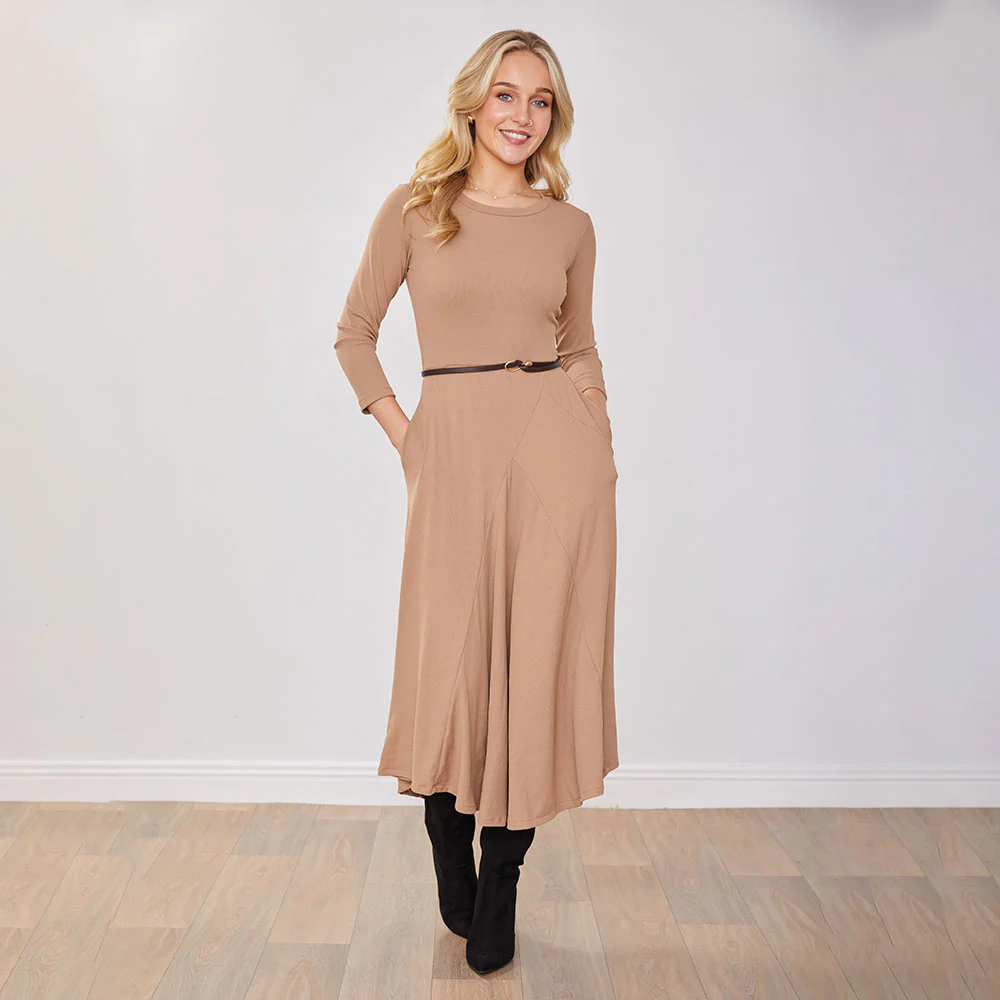 Jessie Dress (Tan) - Image 2