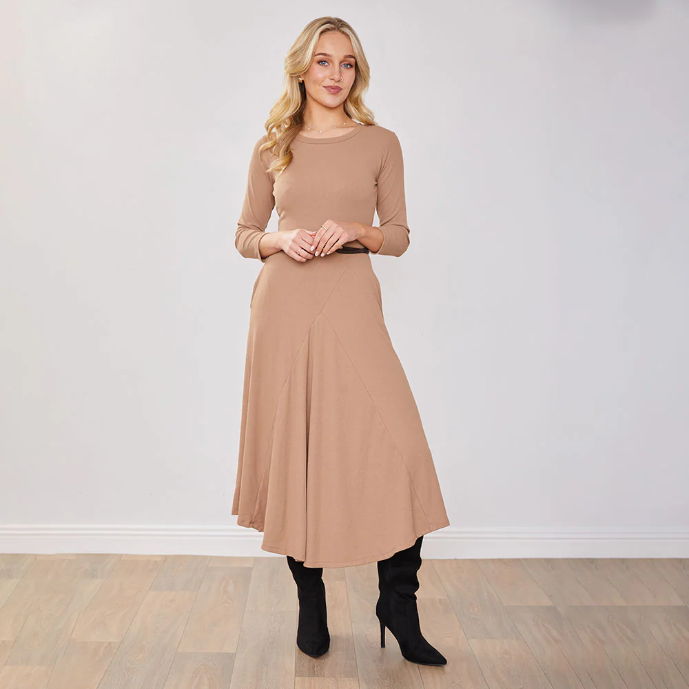 Jessie Dress (Tan) - Image 3