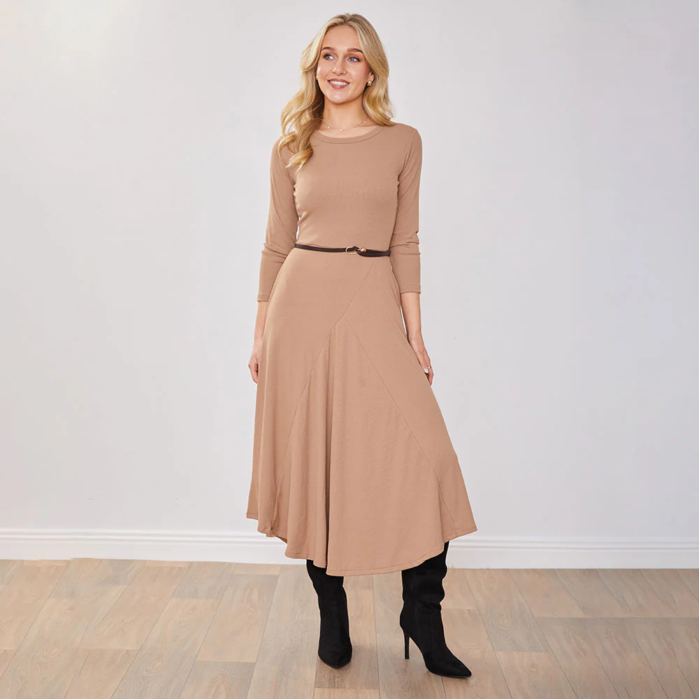 Jessie Dress (Tan) - Image 4
