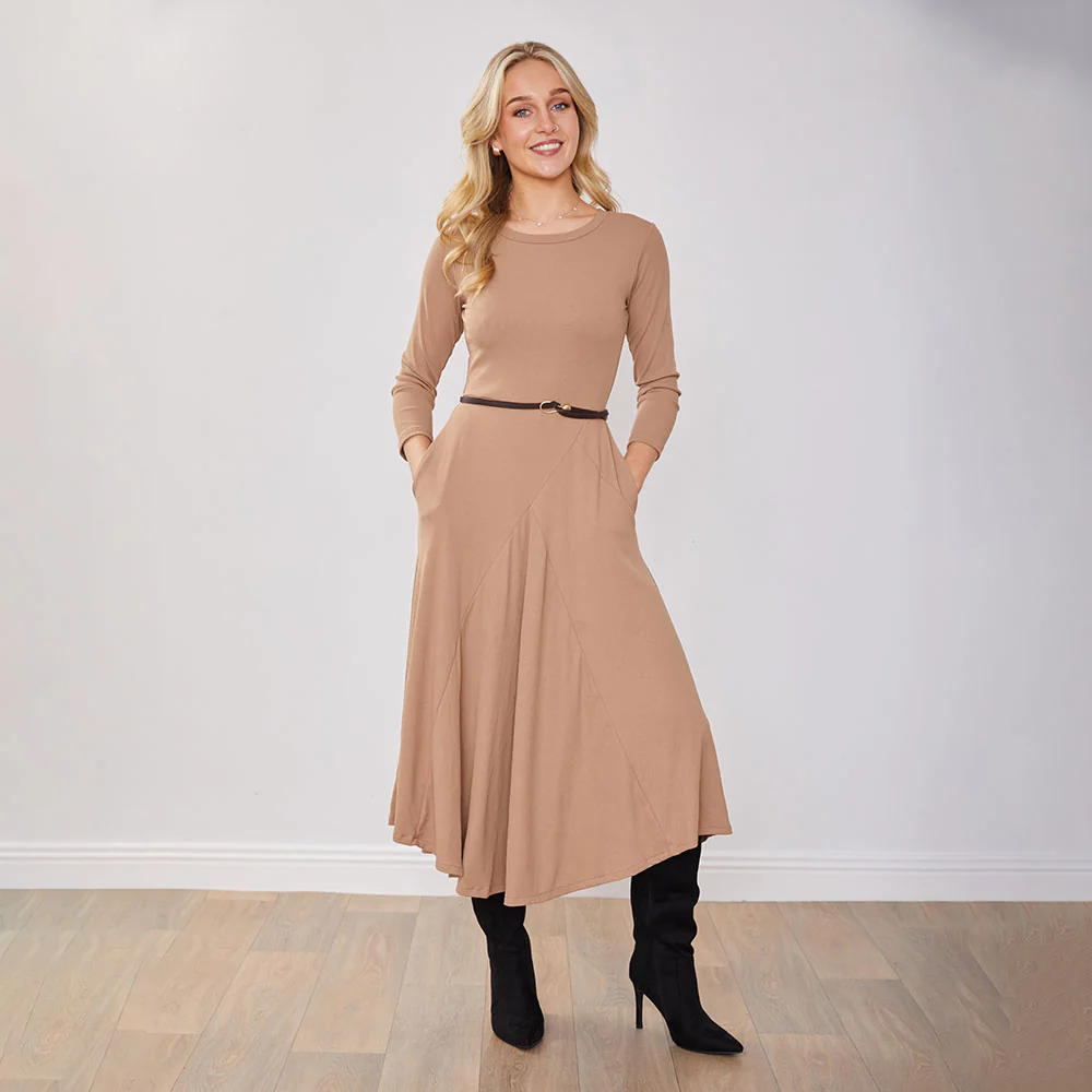 Jessie Dress (Tan) - Image 6