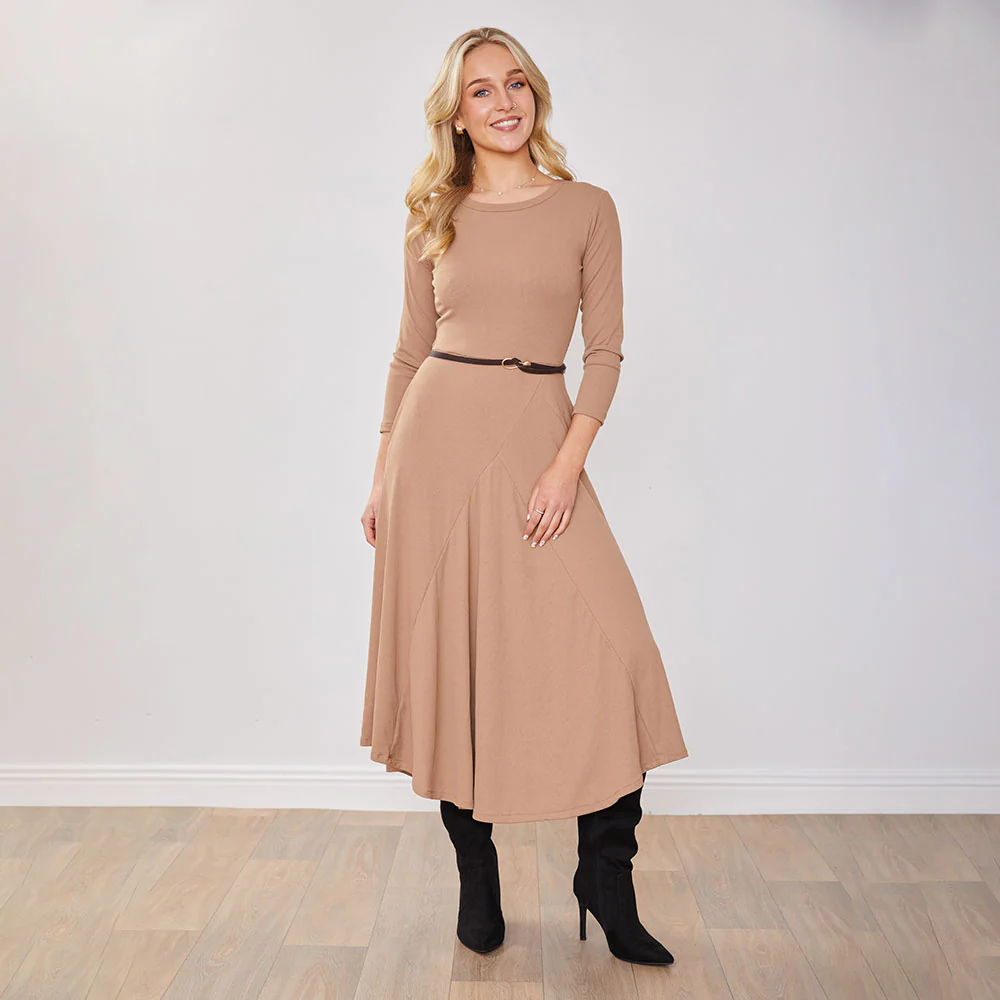 Jessie Dress (Tan) - Image 7