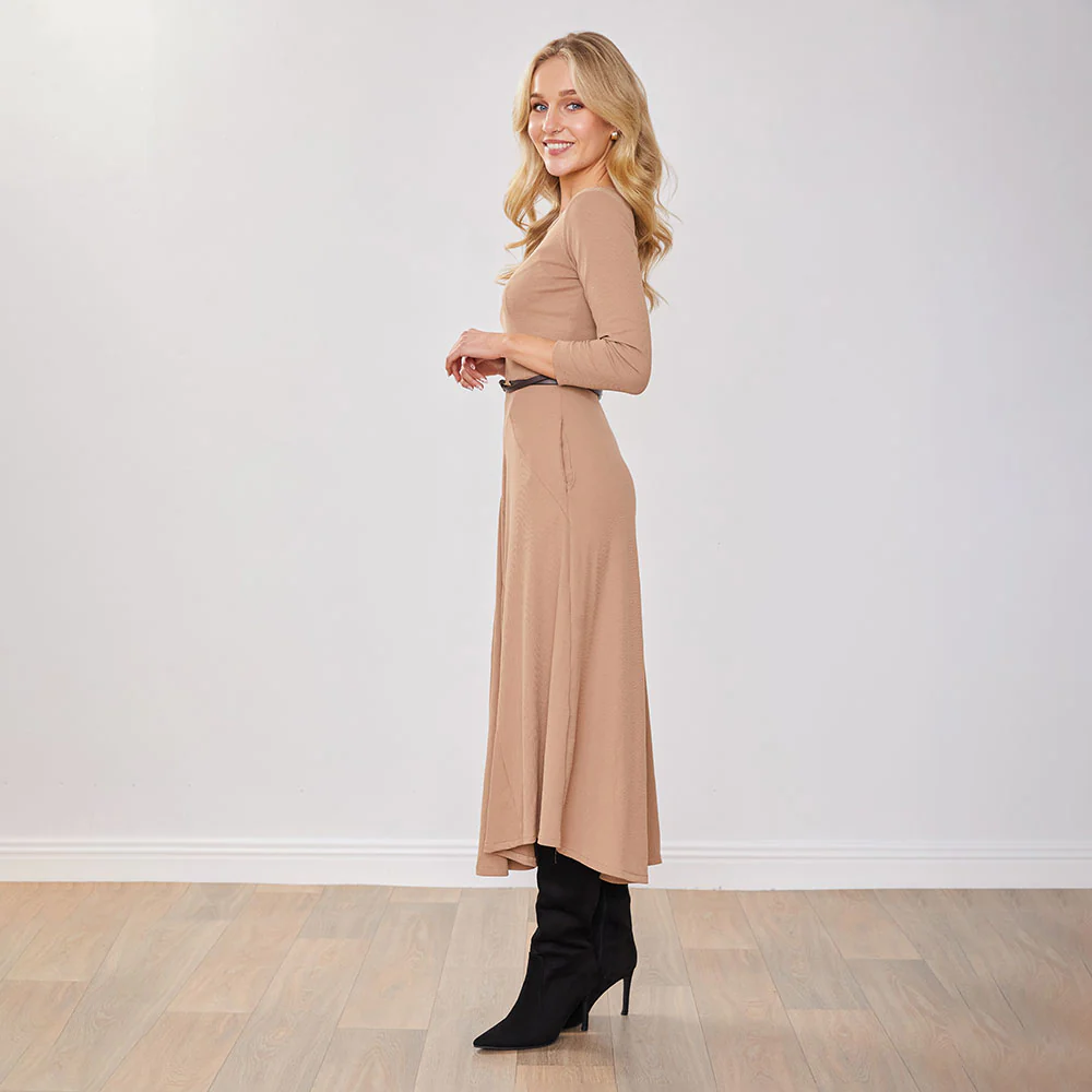Jessie Dress (Tan) - Image 9