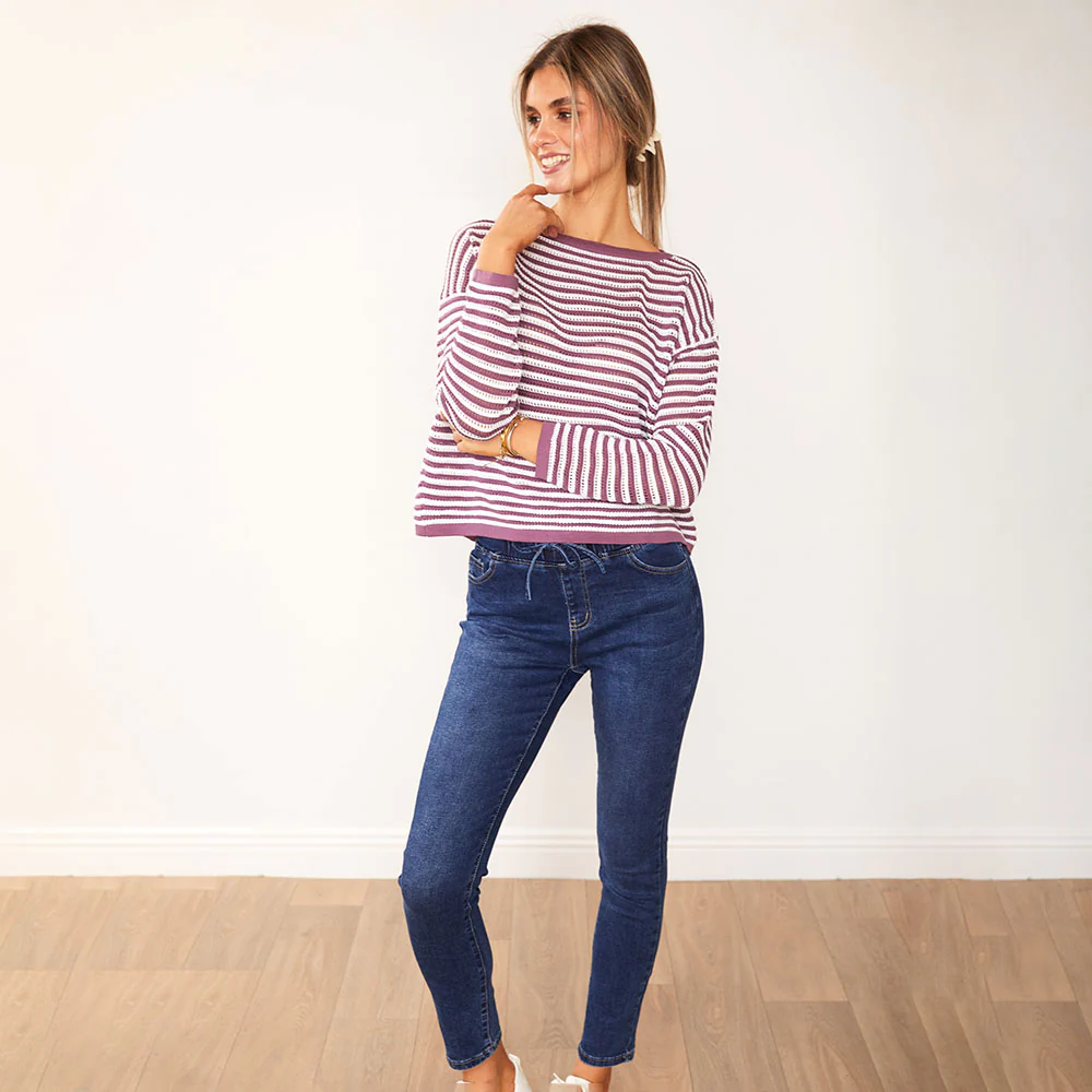 Jill Jumper (Lilac Stripe) - Image 11