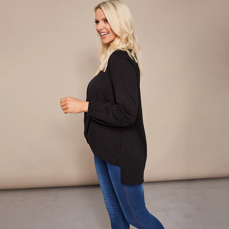 Joanne Knot Jumper Black - Image 10