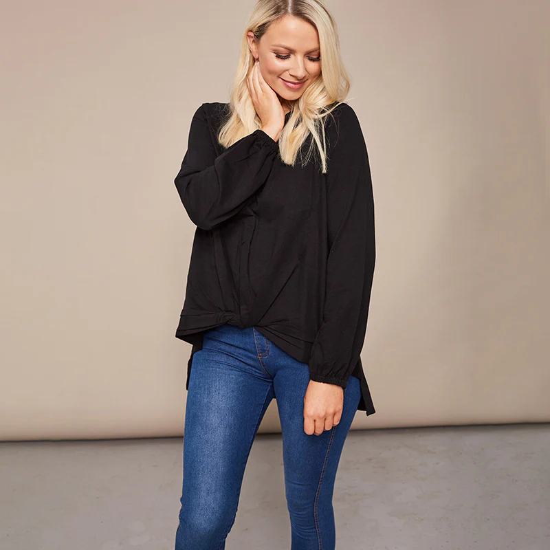 Joanne Knot Jumper Black - Image 13