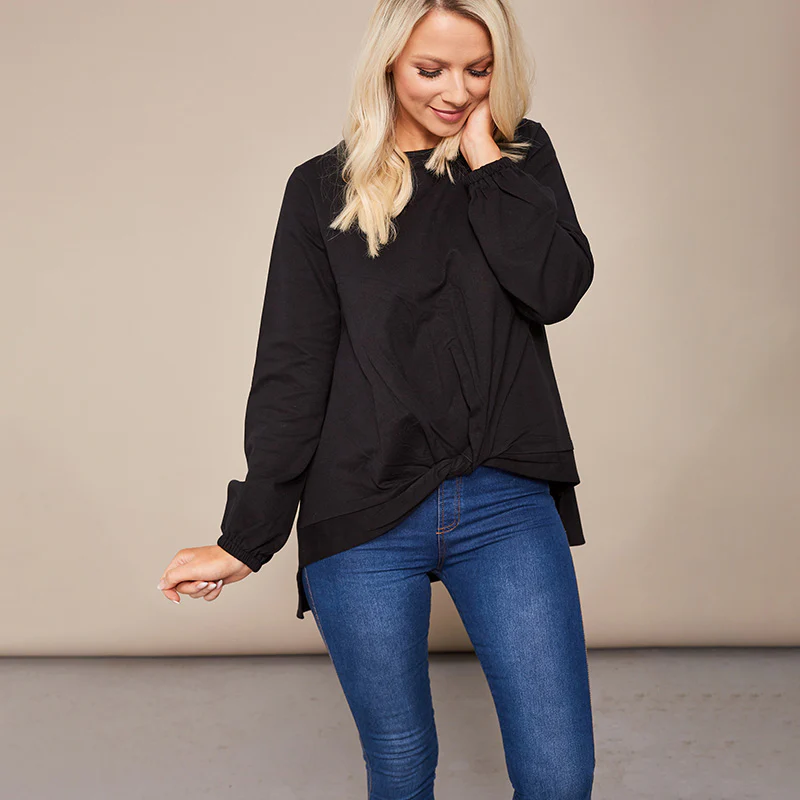 Joanne Knot Jumper Black - Image 18