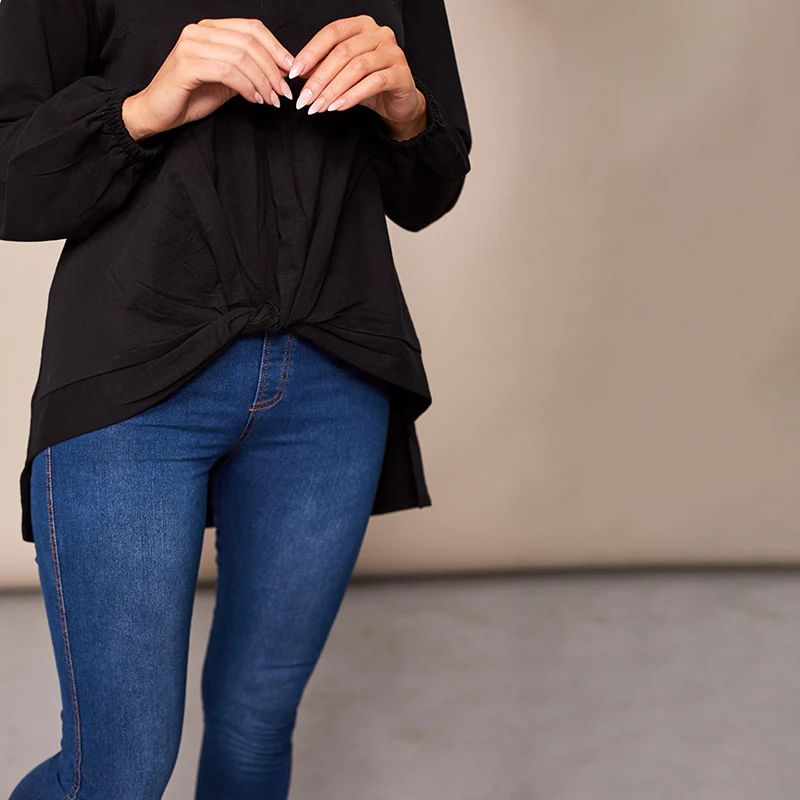 Joanne Knot Jumper Black - Image 20