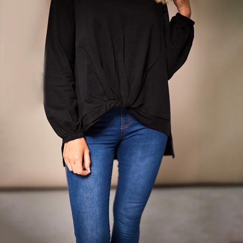 Joanne Knot Jumper Black - Image 21