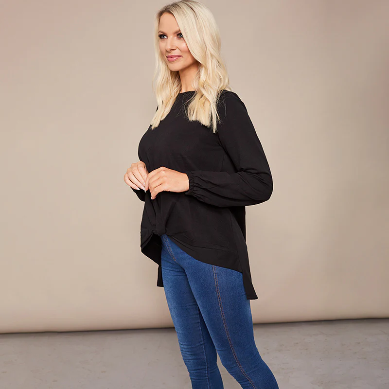 Joanne Knot Jumper Black - Image 8