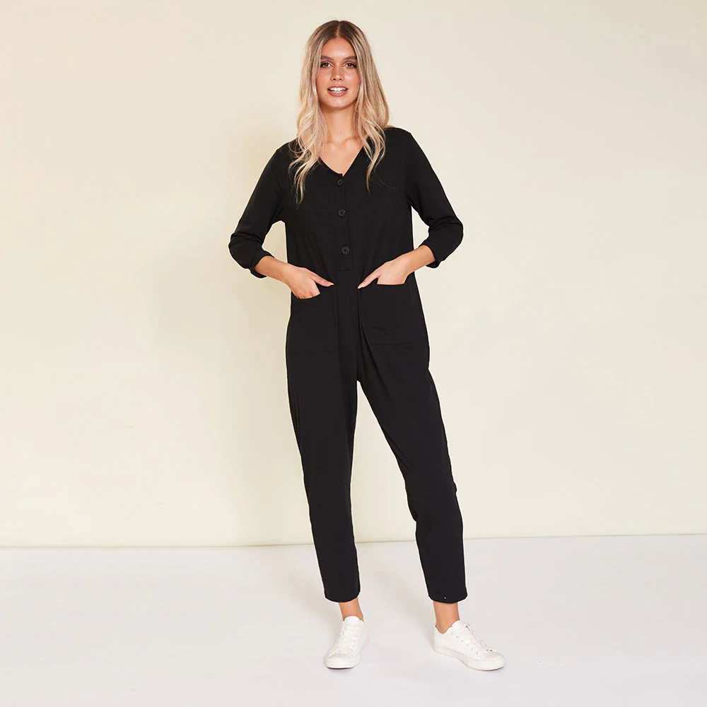 Jodie Jumpsuit (Black) - Image 5