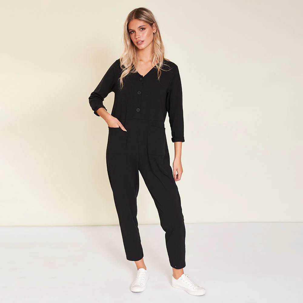 Jodie Jumpsuit (Black) - Image 6