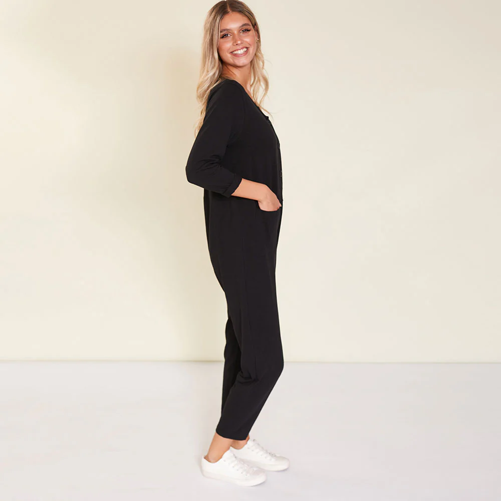 Jodie Jumpsuit (Black) - Image 7