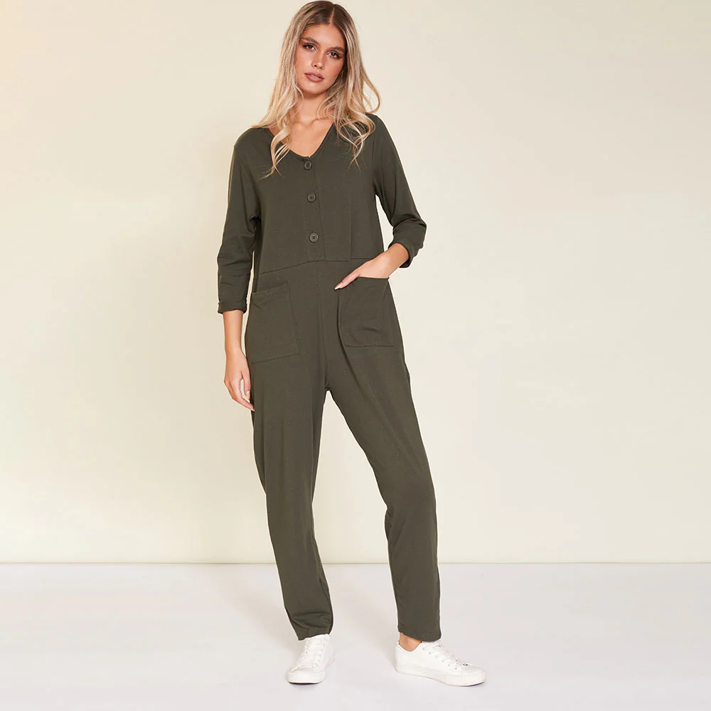 Jodie Jumpsuit (Khaki) - Image 6