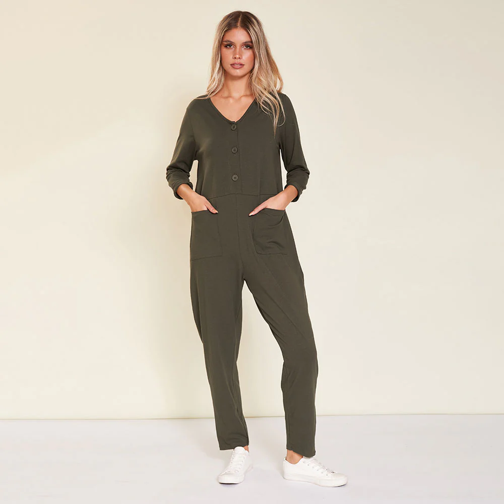 Jodie Jumpsuit (Khaki) - Image 7