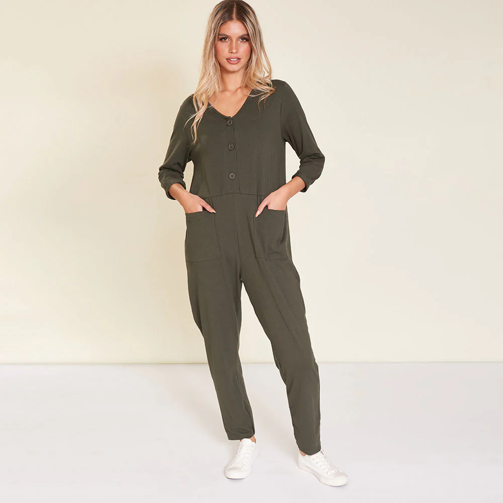 Jodie Jumpsuit (Khaki) - Image 8