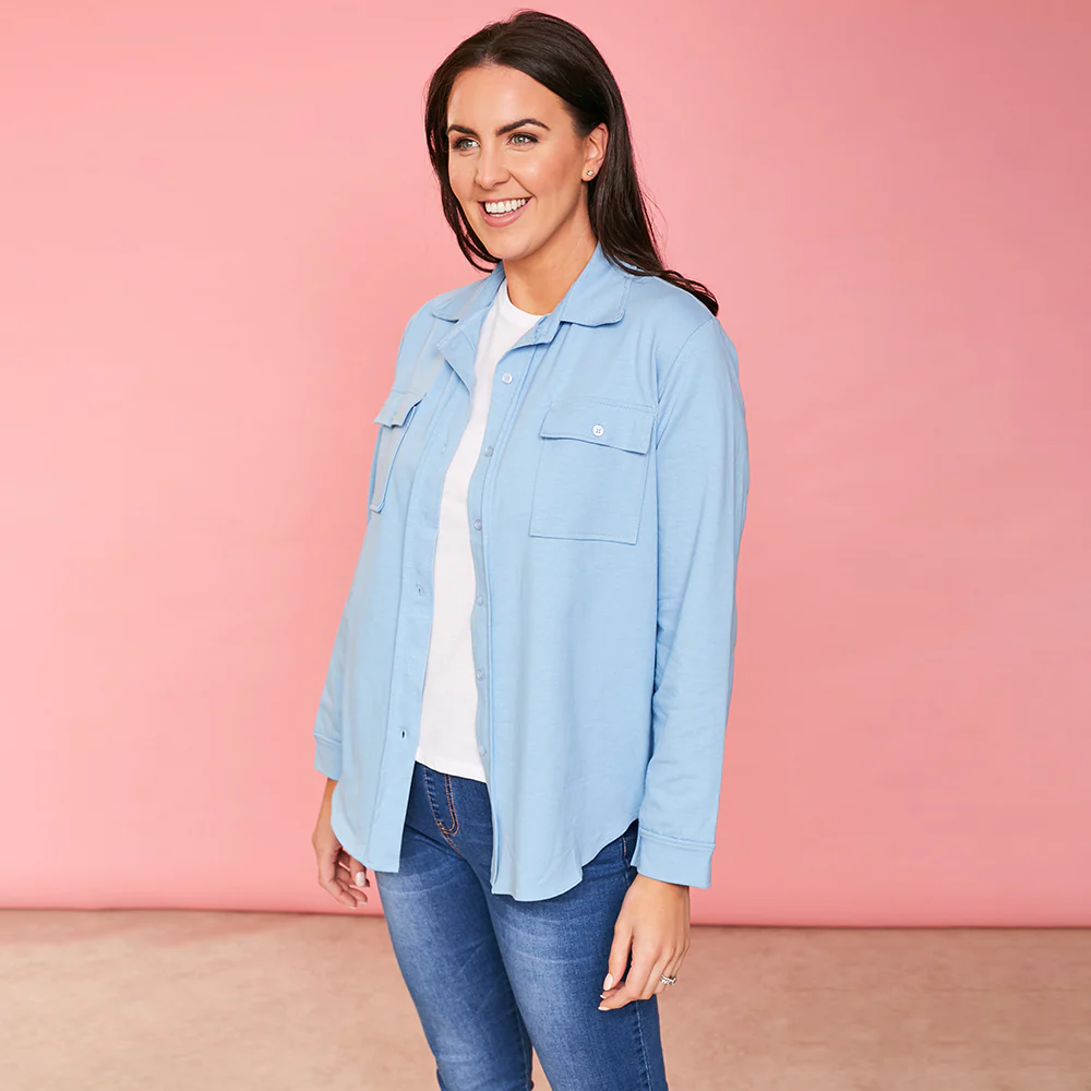 Jodie Jersey Shirt (Sky Blue)