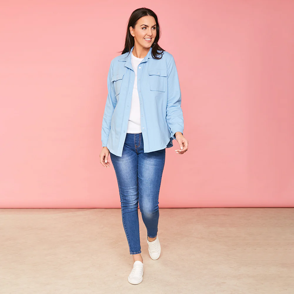 Jodie Jersey Shirt (Sky Blue) - Image 8