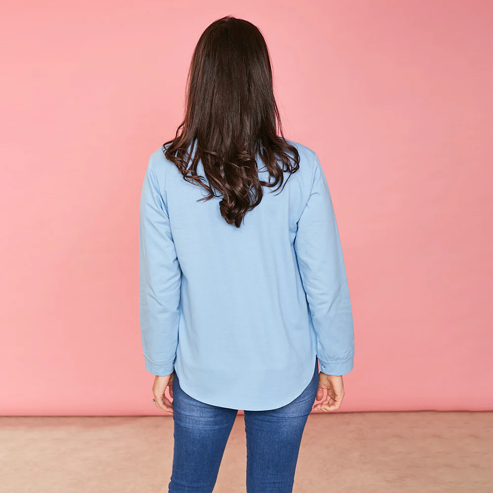 Jodie Jersey Shirt (Sky Blue) - Image 9