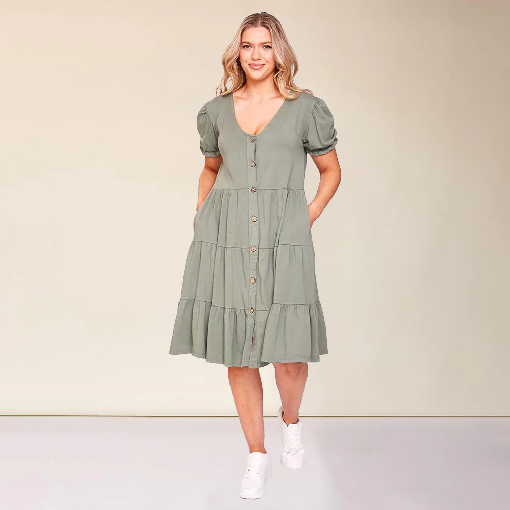Jordyn Dress (Khaki)