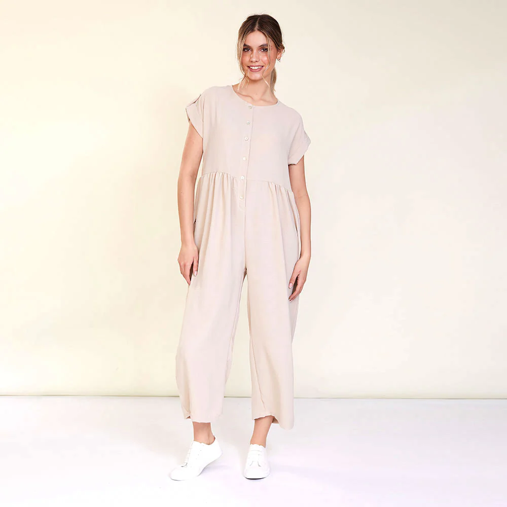 Julia Jumpsuit (Beige) - Image 2