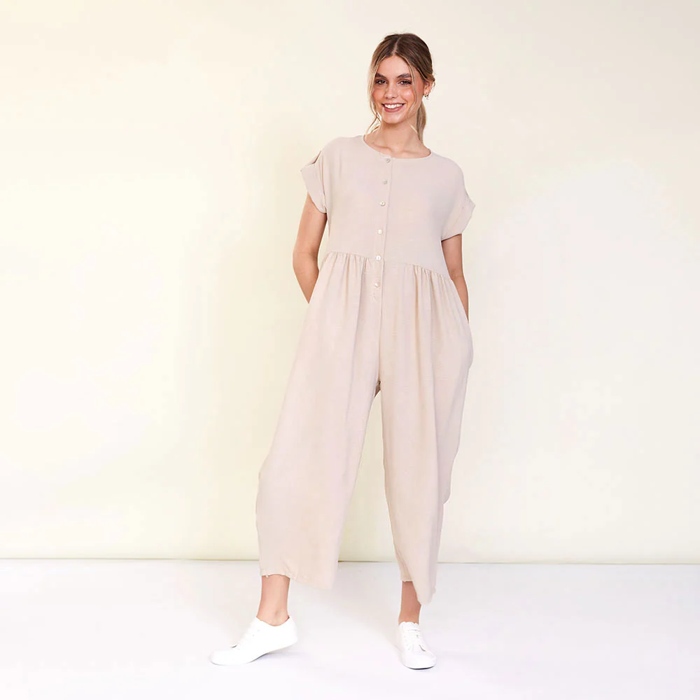 Julia Jumpsuit (Beige) - Image 3