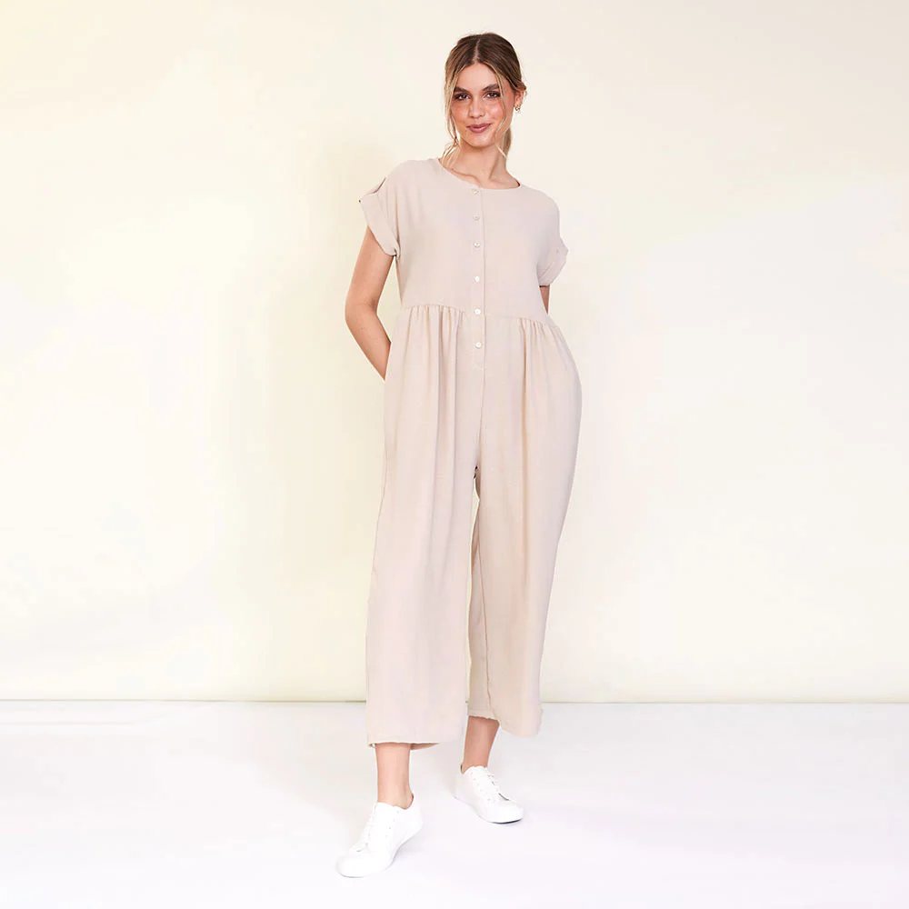 Julia Jumpsuit (Beige) - Image 4