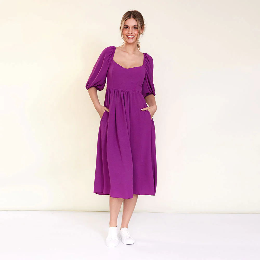 Kadie Dress (Berry) - Image 3