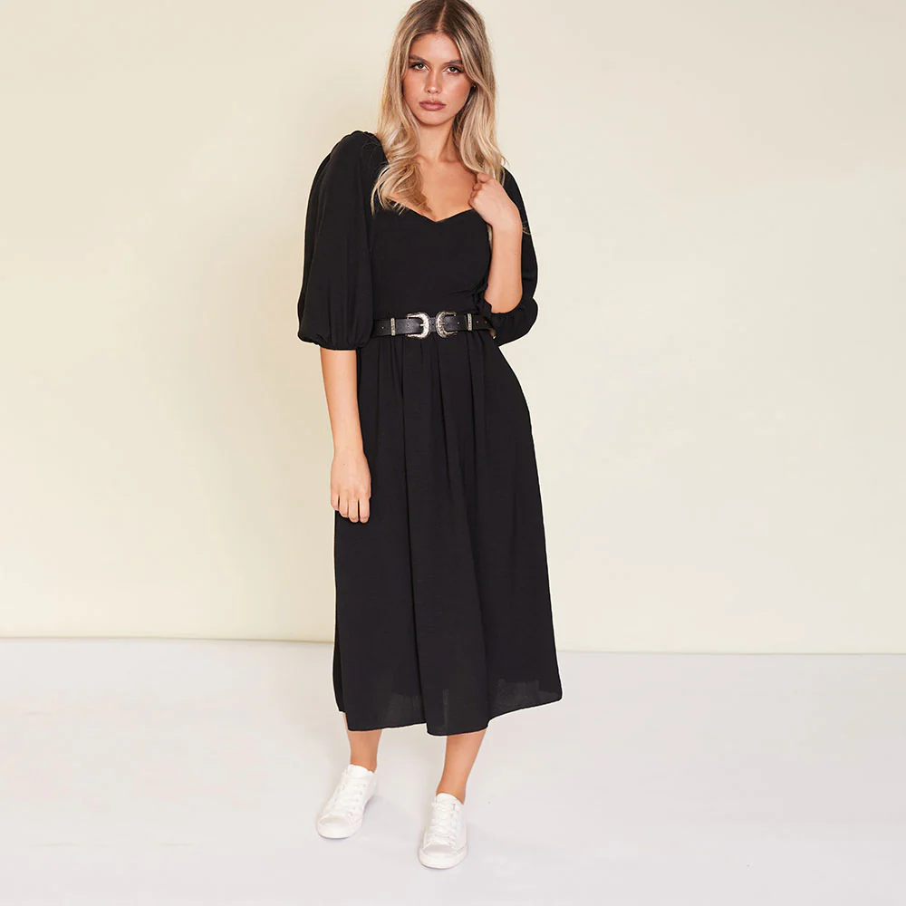 Kadie Dress (Black) - Image 3