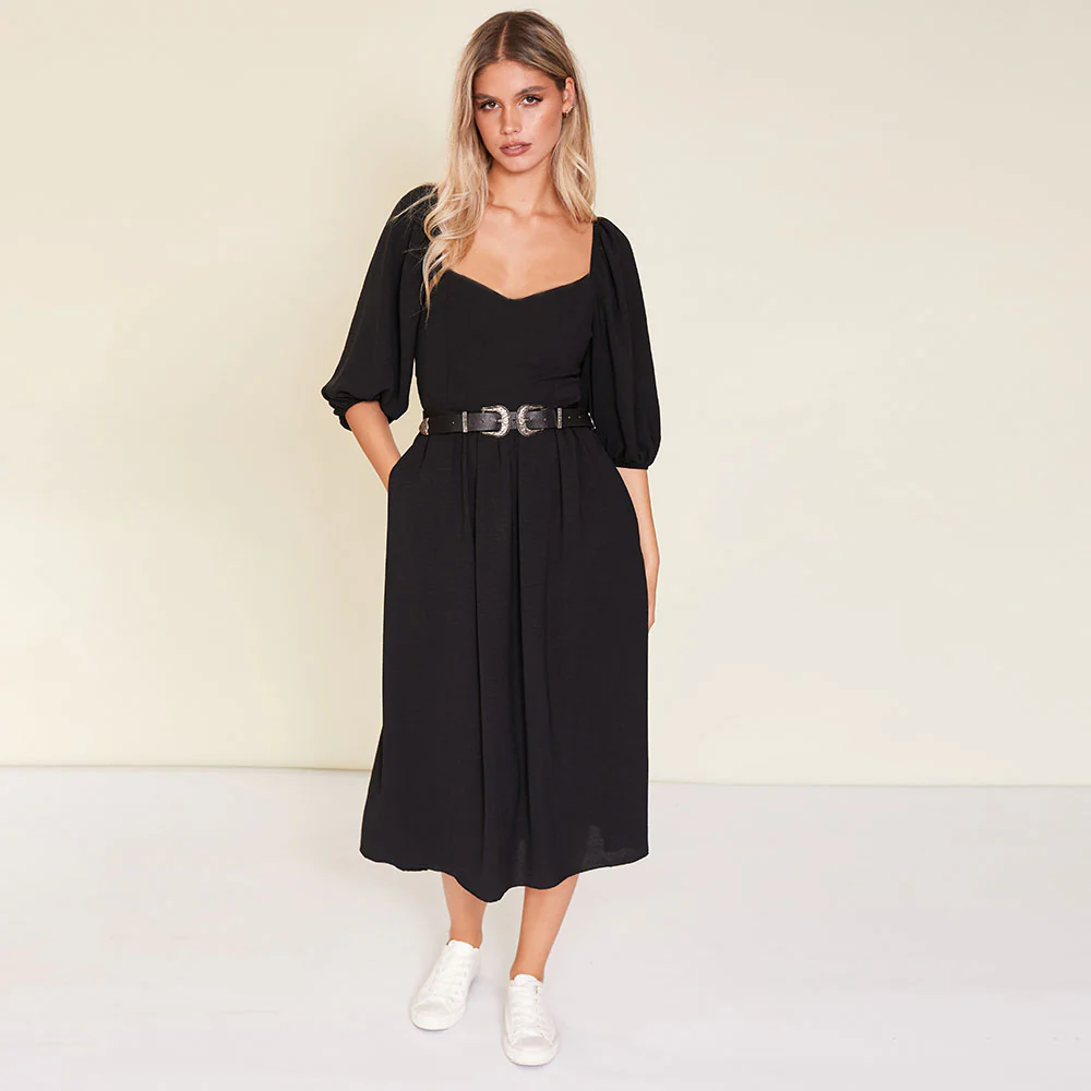 Kadie Dress (Black) - Image 4