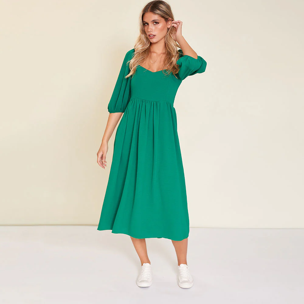 Kadie Dress (Forest Green) - Image 2