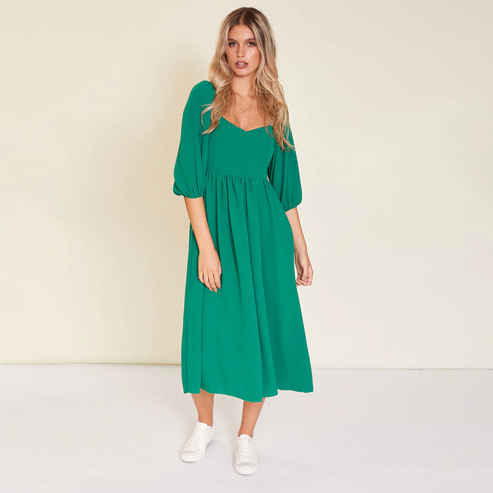 Kadie Dress (Forest Green) - Image 5