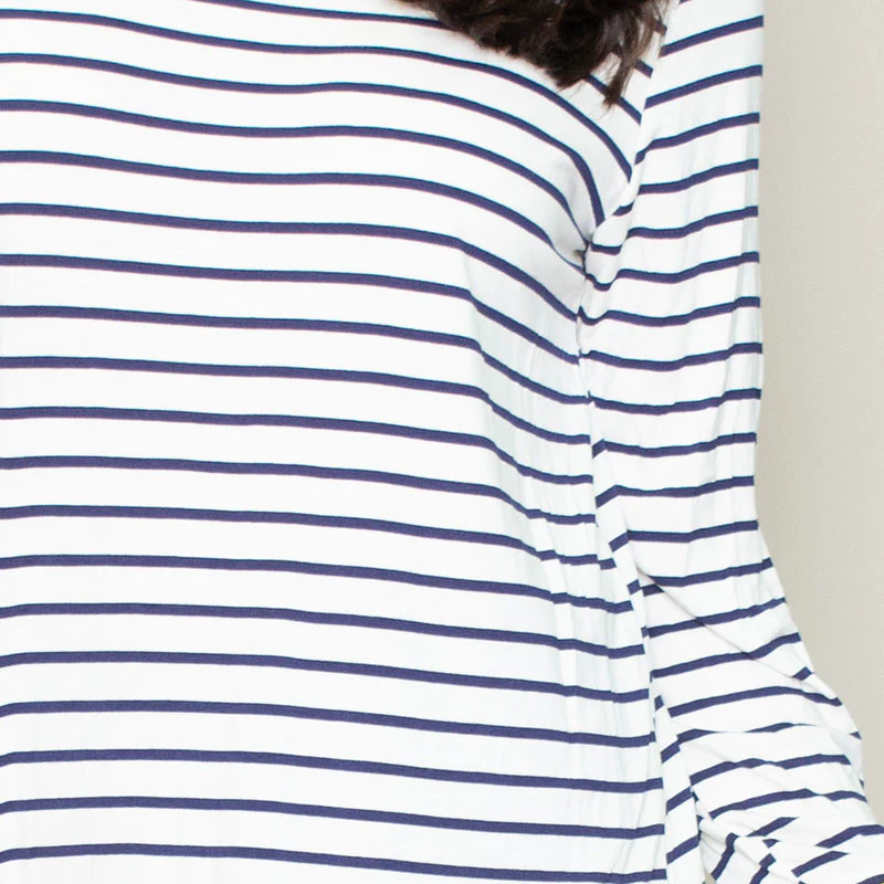 Katie Contrast Cuff Stripe Top (Dandelion) - Image 9