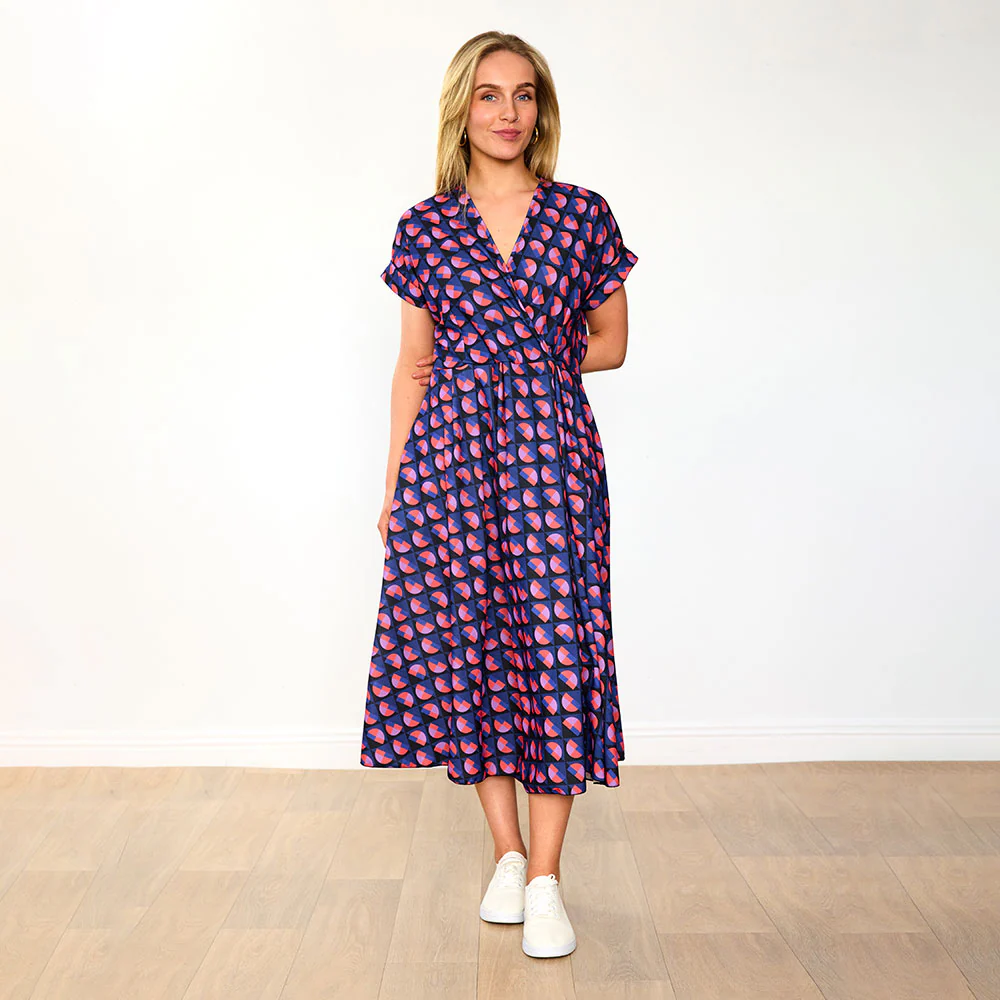 Kennedy Dress (Navy Circle) - Image 3