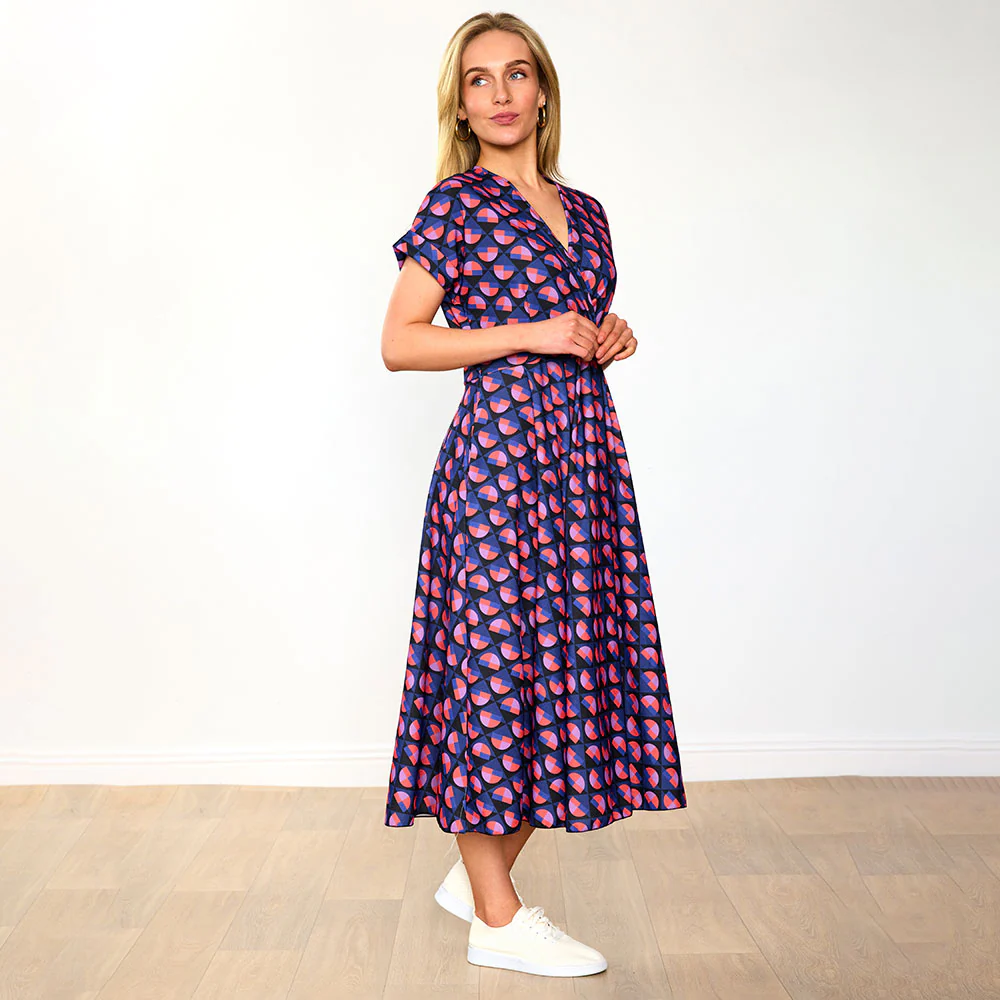 Kennedy Dress (Navy Circle) - Image 4