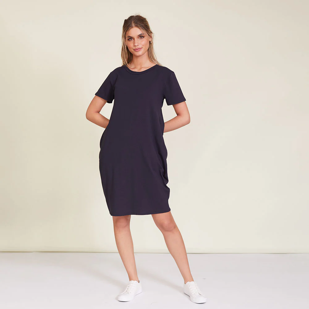 Kinsley T-Shirt Dress (Navy) - Image 7